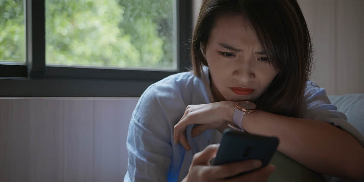 woman on cellphone