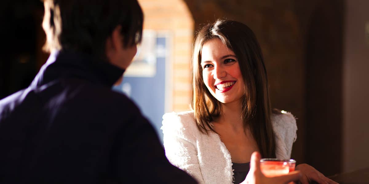 10 Sweet Gestures That Make You Irresistible To Men woman flirting with man