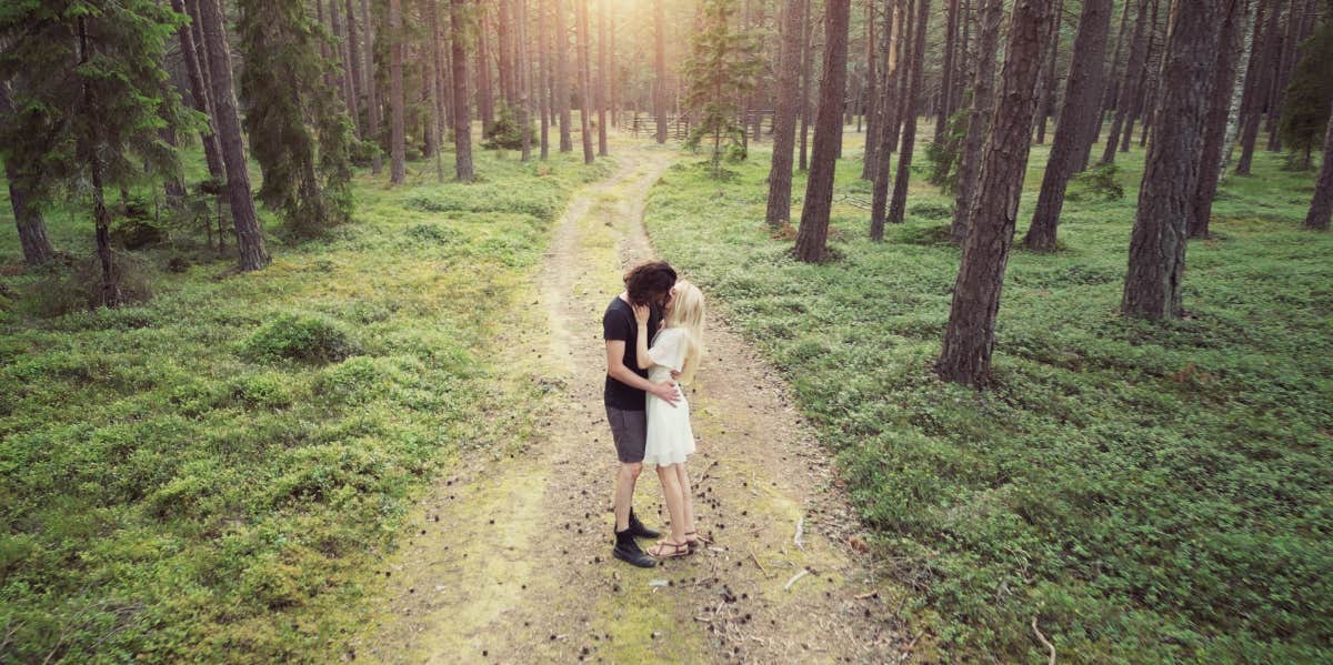 couple in forest