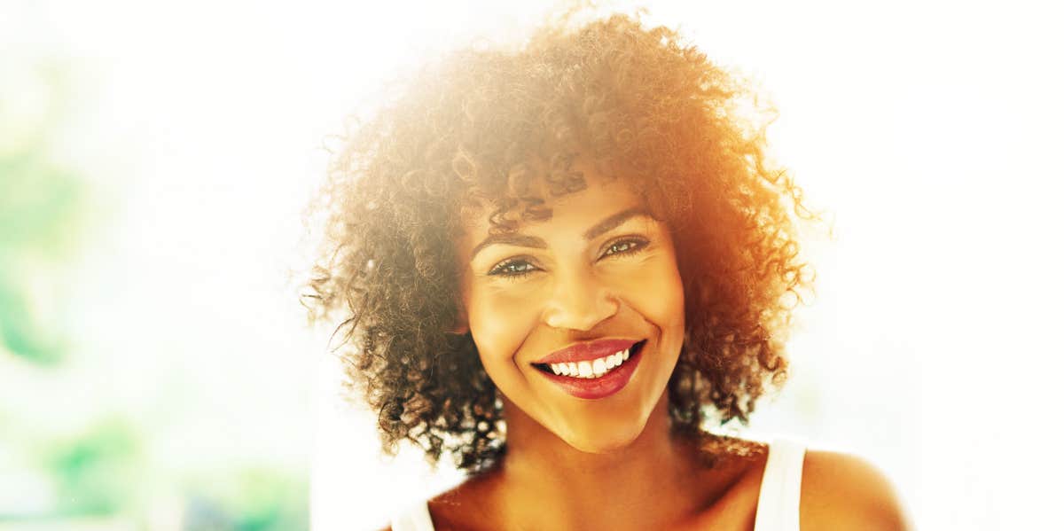 Beautiful woman smiling 