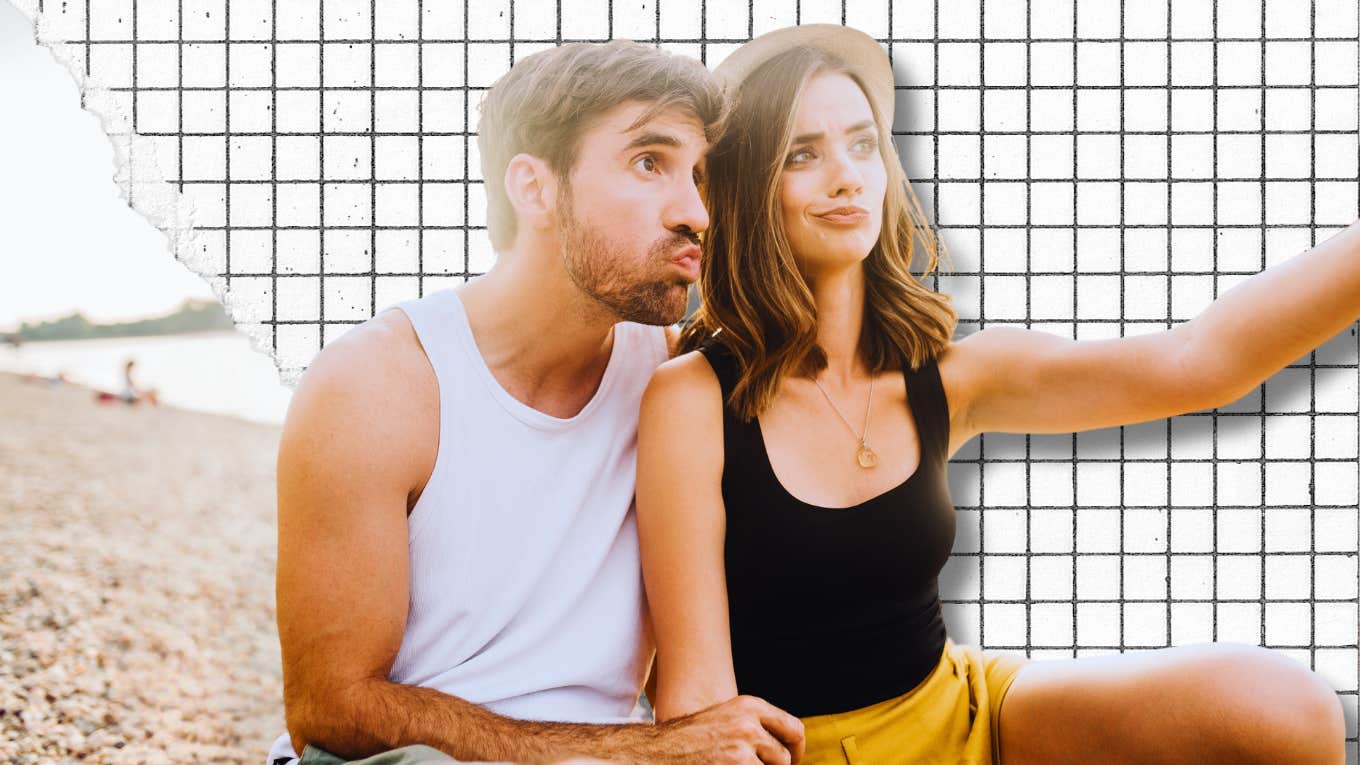 7 Small Relationship Boundaries Every Successful Couple Has Couple taking a selfie
