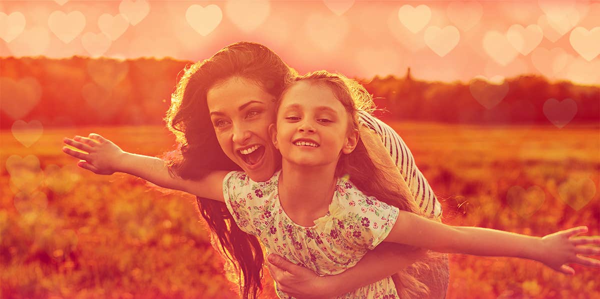 Show Kids You Love Them mother and daughter