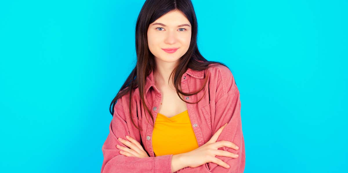 woman deciding not to let anyone walk all over her anymore