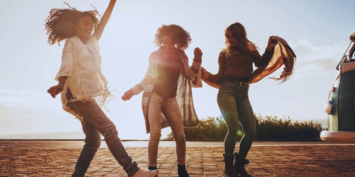 women dancing