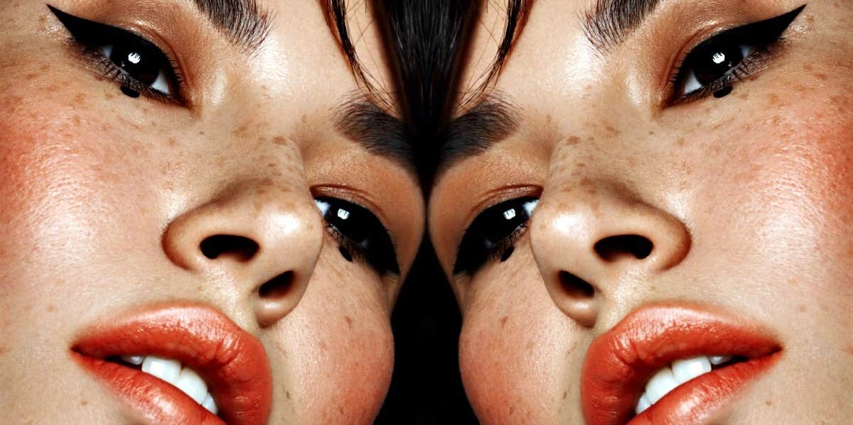 How To Stop Ruminating About An Ex double image of a thoughtful woman