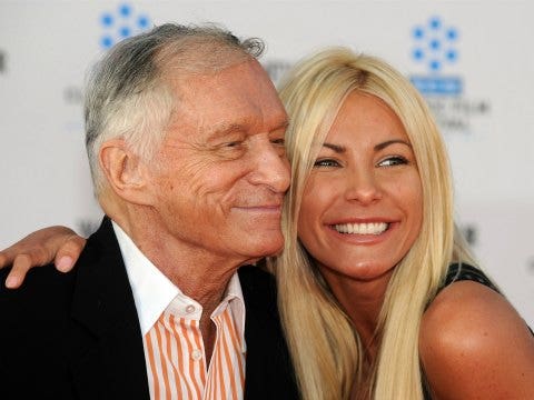 Hugh Hefner and Crystal Harris back together