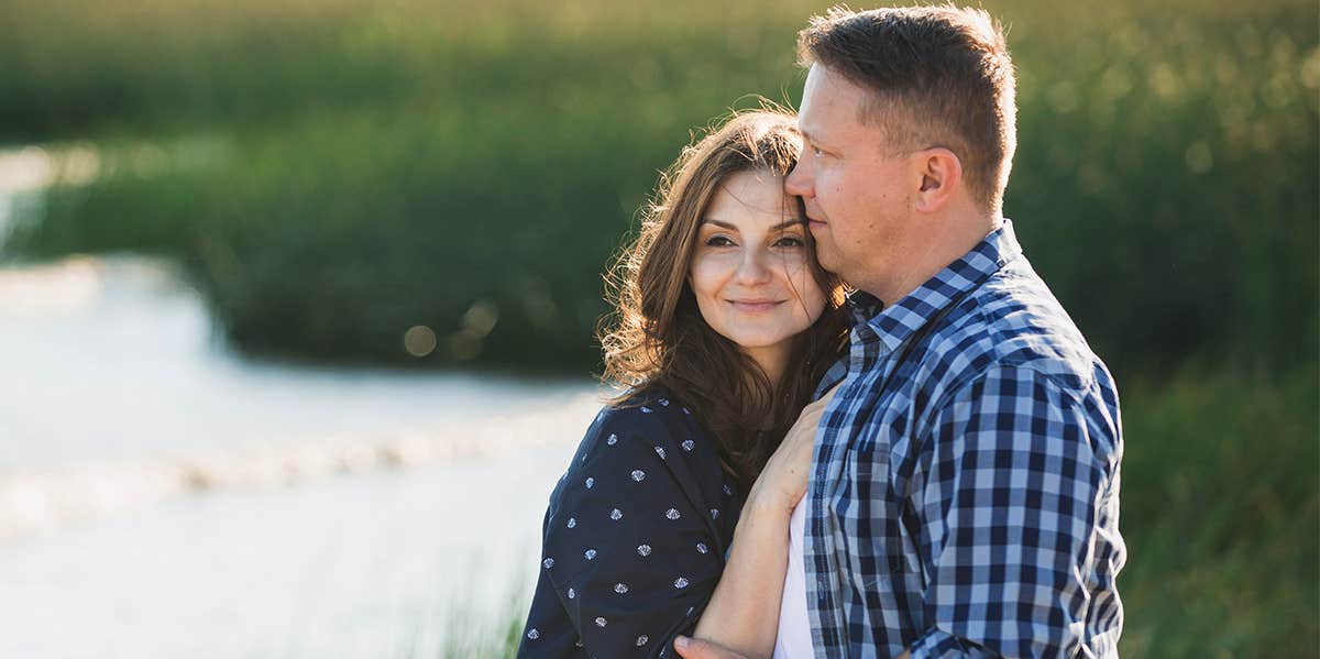 My Husband and I Have a Stupidly Simple Marriage Agreement woman cuddling husband