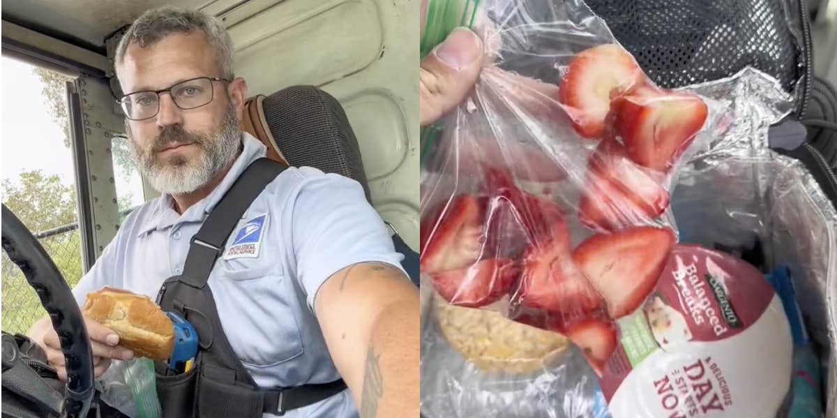 Husband Says That His Wife Makes His Lunch Based On How Well He Treats Her The Day Before David Figueroa shows his lunch on TikTok