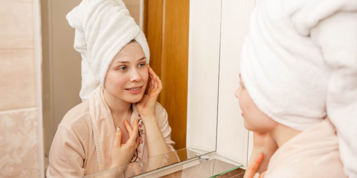 woman in towel 