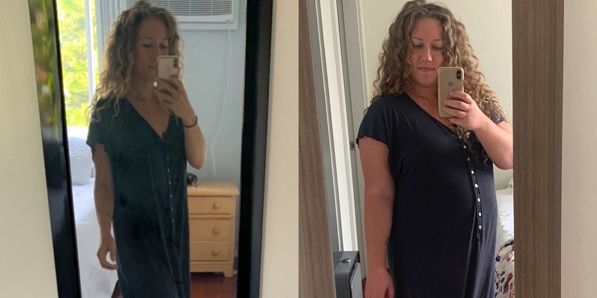 I Gained Over 80 Pounds And It Was The Best Thing I've Ever Done mirror selfie weight gain