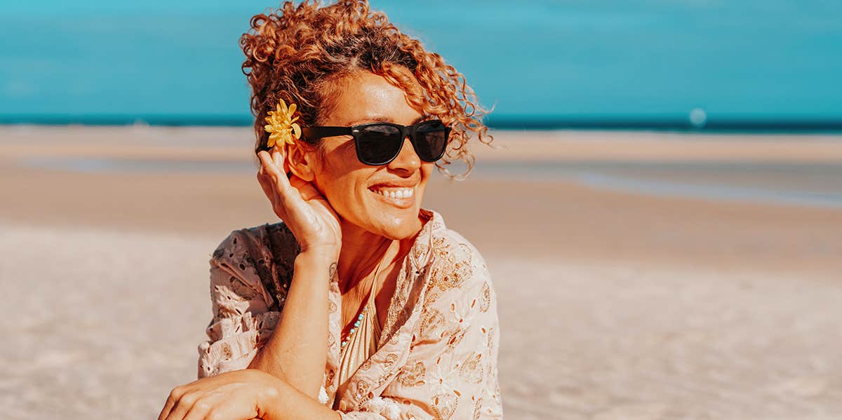 I Recycled My Husband single woman on beach