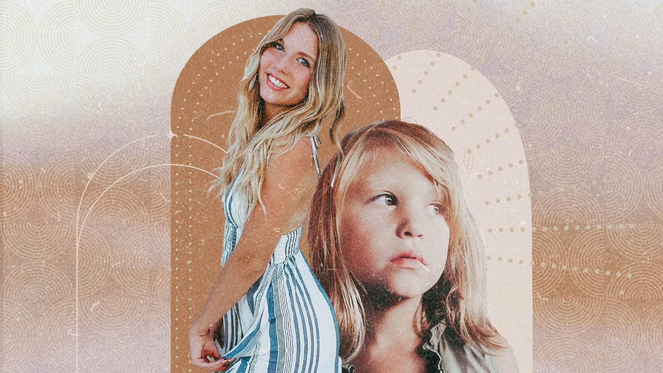 I Was Wrong, Anxiety Is Not A Superpower Kaia James as a young girl, and today