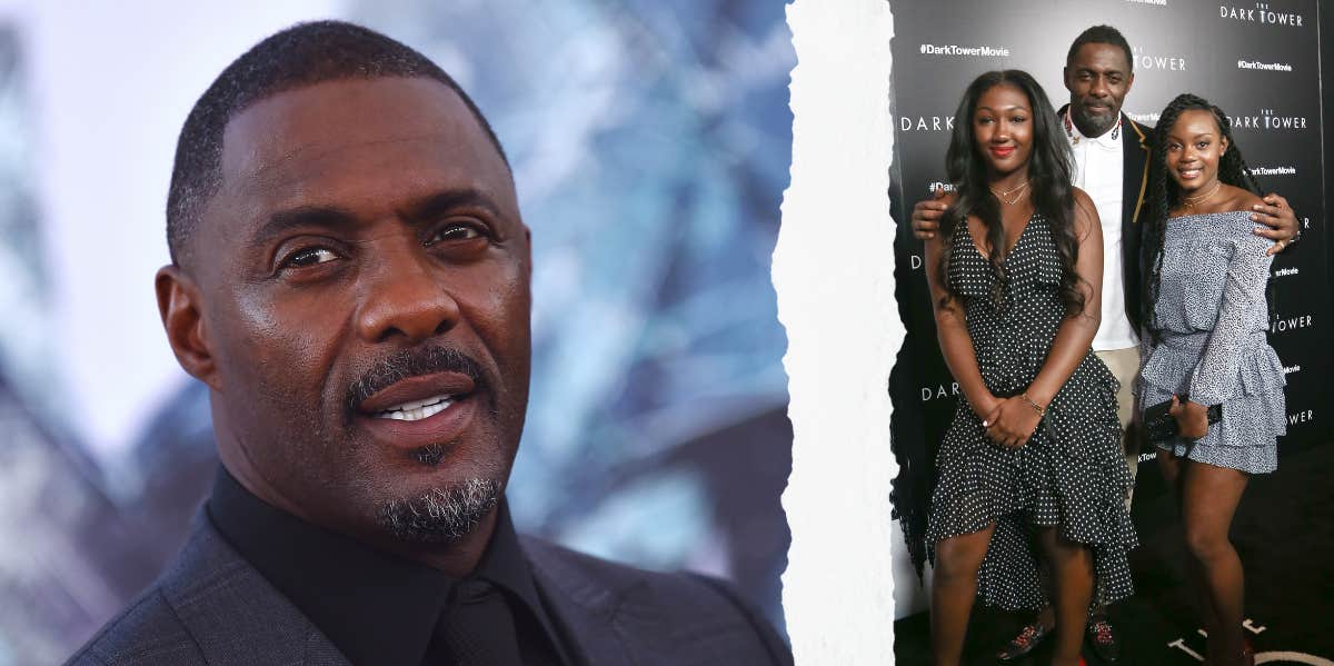 Idris Elba, Idris Elba and his daughter at a movie premiere