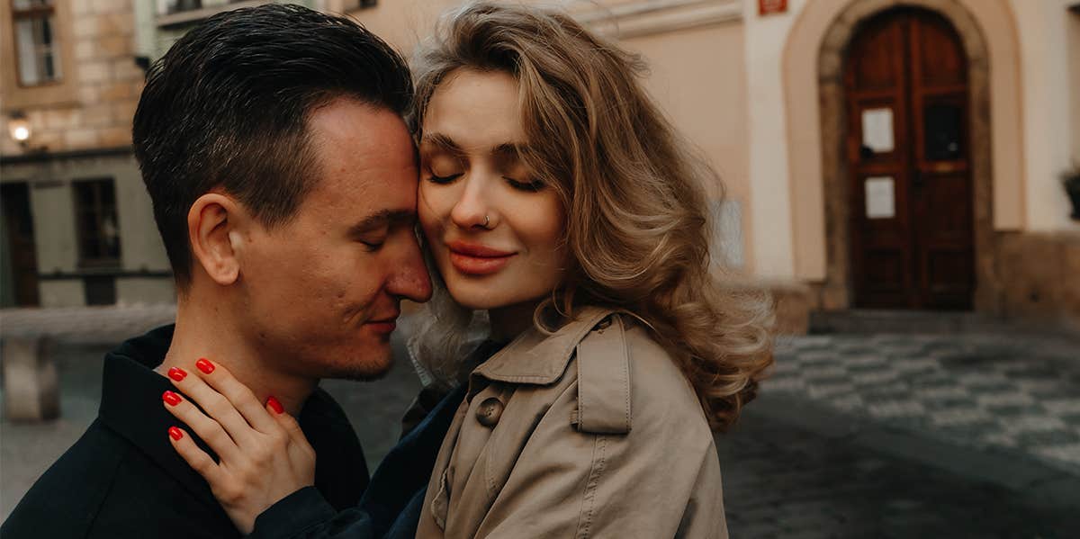 If You Ever Fall In Love, Fall For Someone Like This man and woman hugging