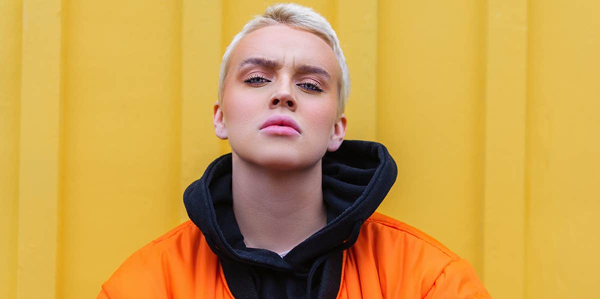 f You Hate 'Woke' but Can’t Define It, Maybe What You Hate Is Something Else girl with shaved head and blonde hair