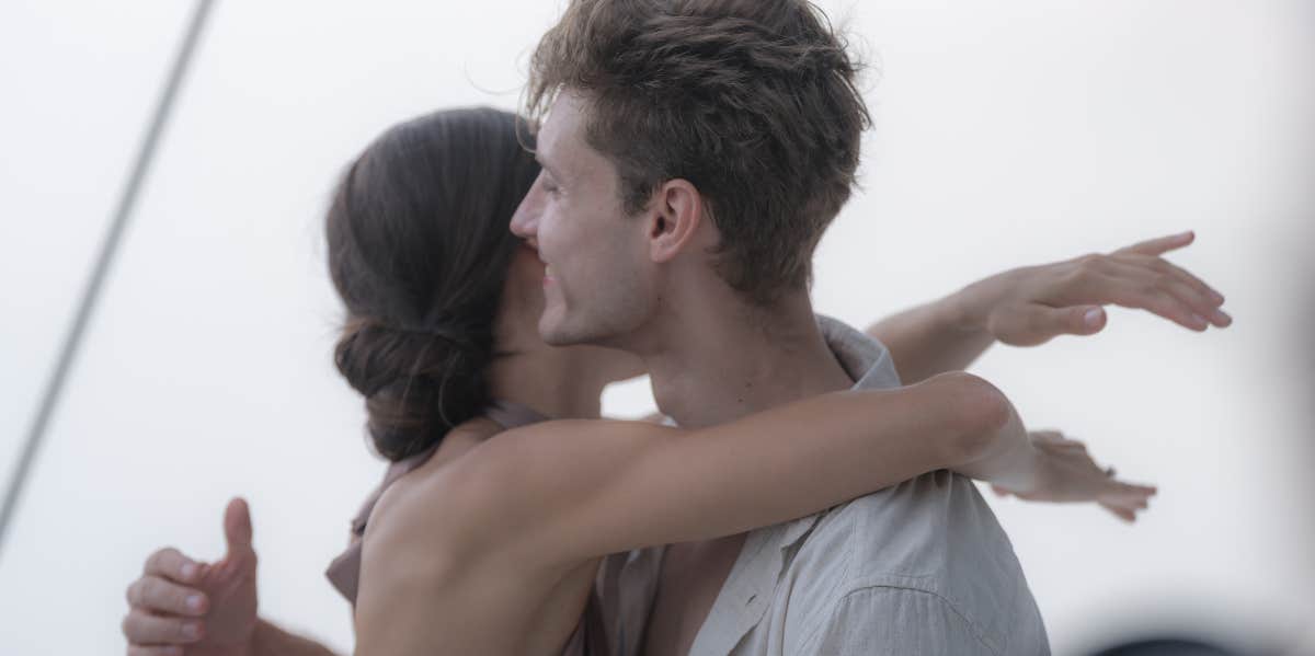 If You Have To "Work" On Your Relationship, You're Doing It Wrong hugging couple