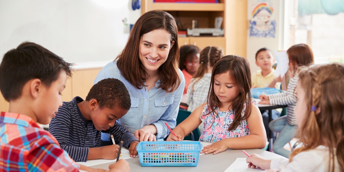 teacher and students