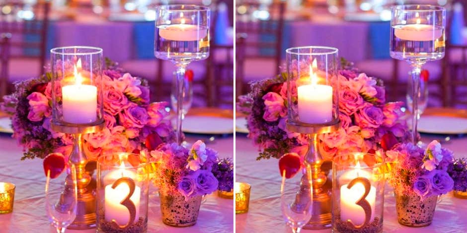 Candle centerpieces