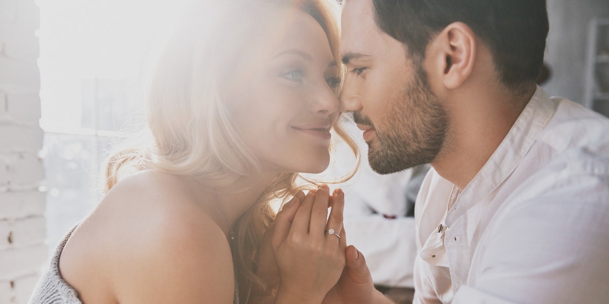 couple kissing and embracing