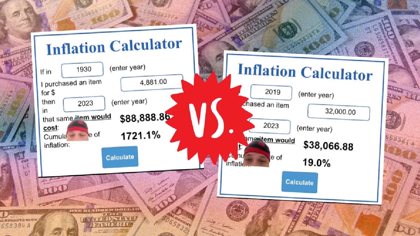 Man Compares Inflation Today Vs Great Depression inflation today vs great depression, money