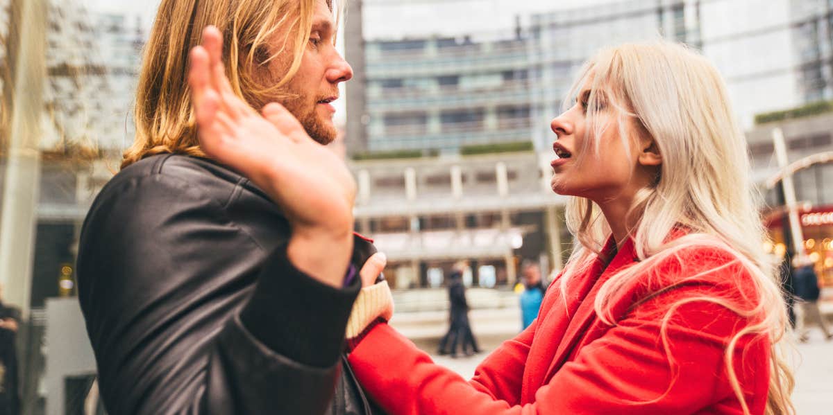 When Cheating Is A Form Of Emotional Abuse woman accusing man of cheating