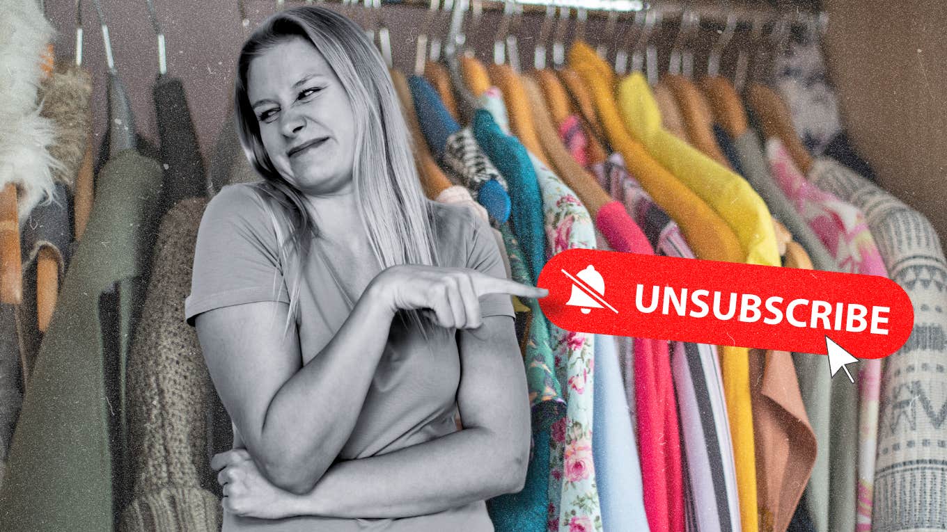 It Took Me 40 Years To Realize I Loathe These 5 Things More Than Anything Woman unsubscribing from dresses