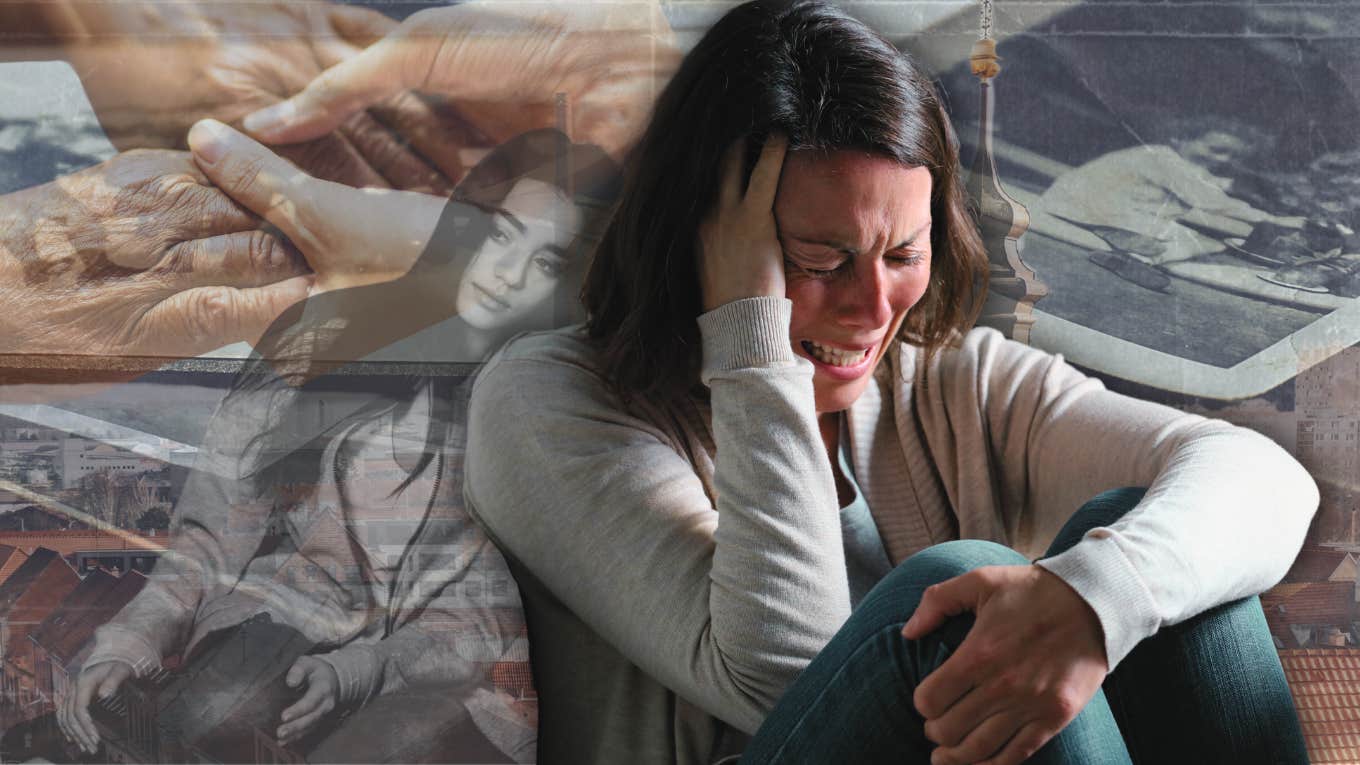 It Took Me Thirty Six Years To Sit At The Feet Of Sadness Woman letting her emotions flow after losing her grandmother