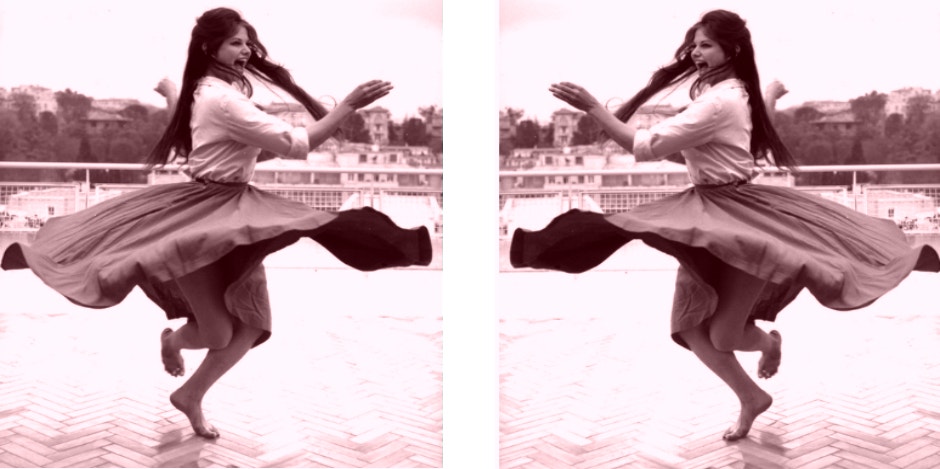 Italian girl dancing Italian girl dancing