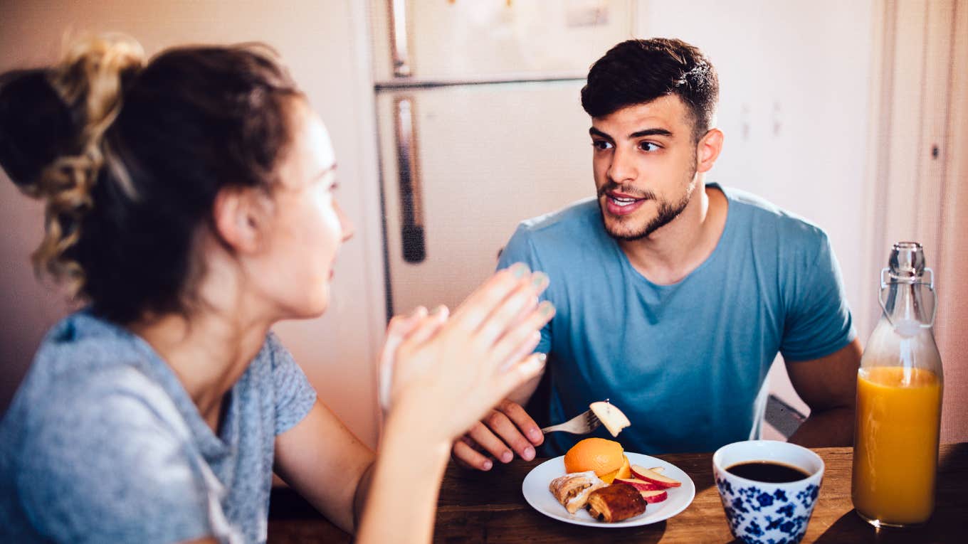 Couple ignoring the little things in their relationship