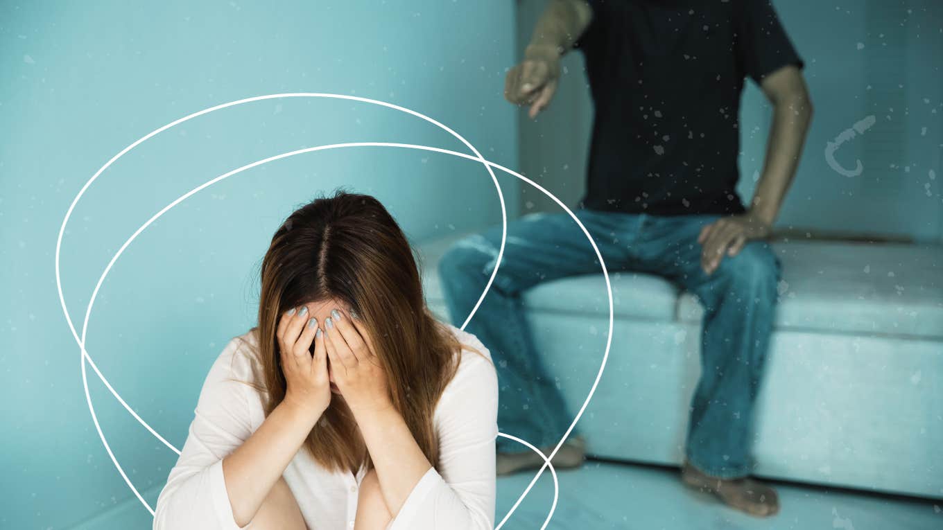 What It's Really Like To Be In Love With An Abusive Narcissist Woman with hands covering face