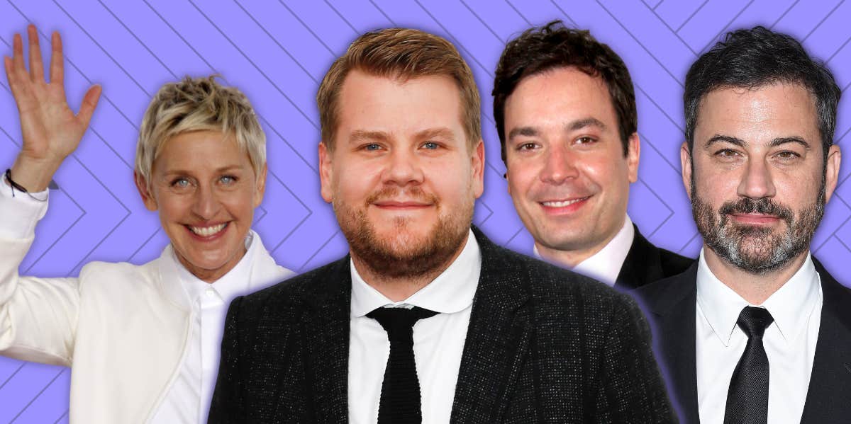 Ellen Degeneres, James Corden, Jimmy Fallon, Jimmy Kimmel