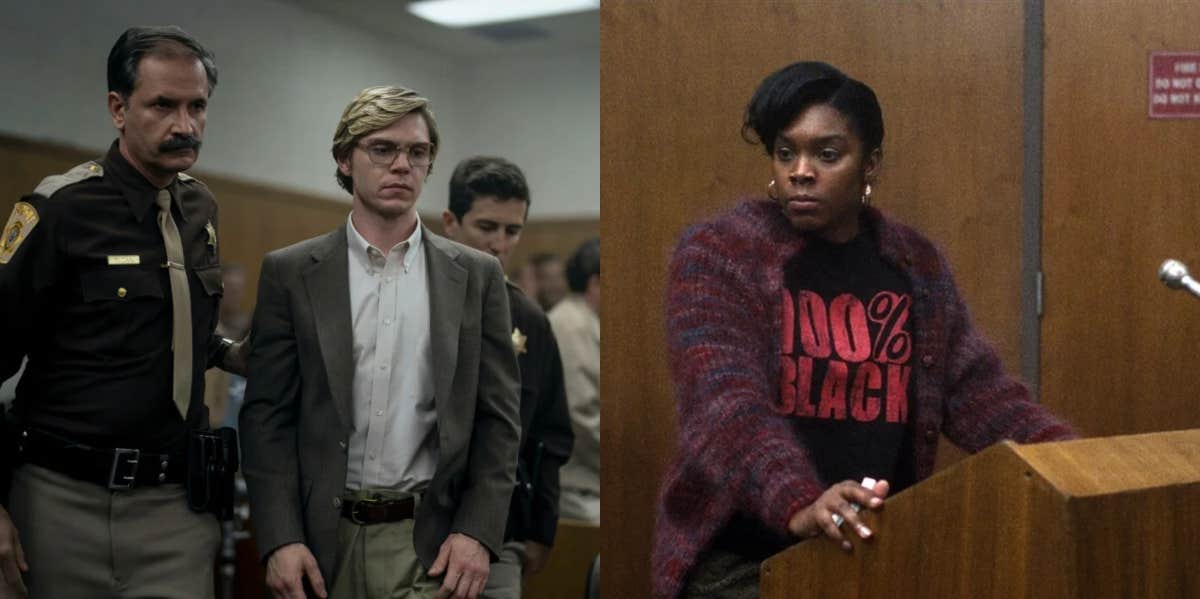 Evan Peters as Jeffrey Dahmer, DaShawn Barnes as Rita Isbell