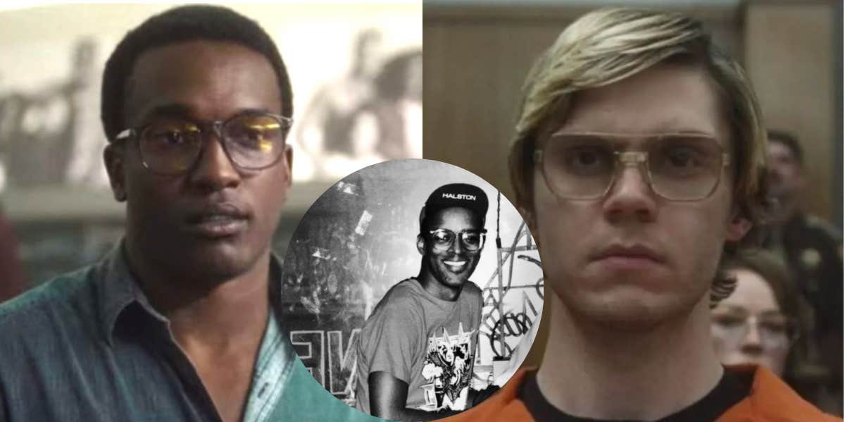 Tony Hughes' Mother Slams Jeffrey Dahmer Netflix Series After Claiming They 'Lied' About Her Son's Story Evan Peters as Jeffrey Dahmer, Rodney Burford as Tony Hughes, Tony Hughes