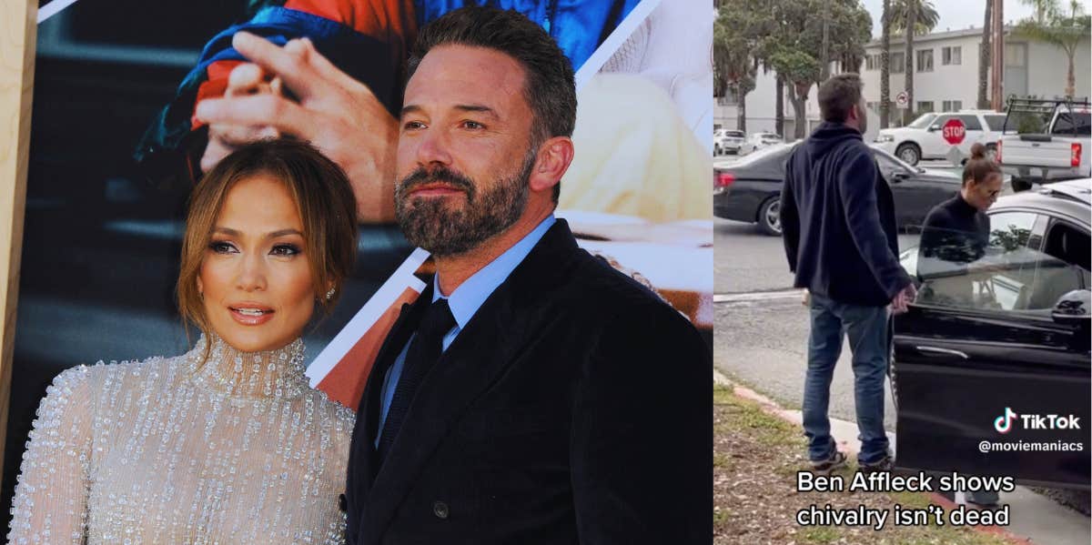 Jennifer Lopez, Ben Affleck, Affleck slamming Lopez's car door