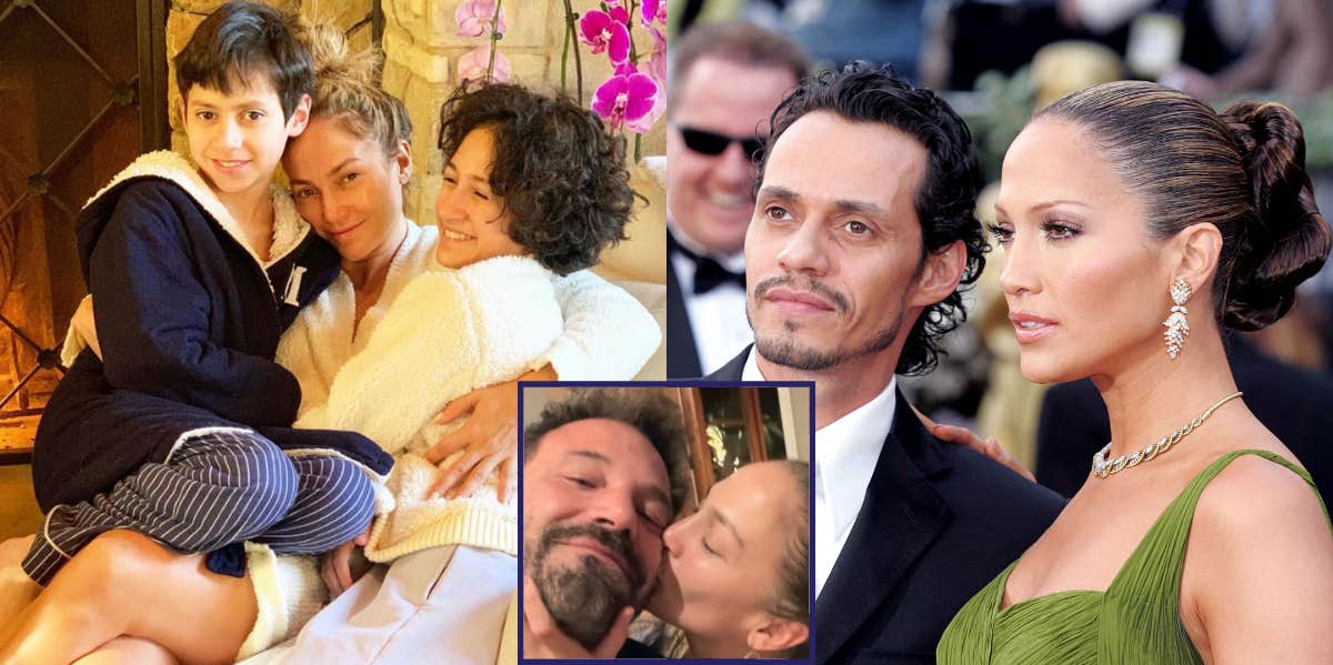 Jennifer Lopez, Marc Anthony, Ben Affleck, Emme Muñiz, Maximillian Muñiz