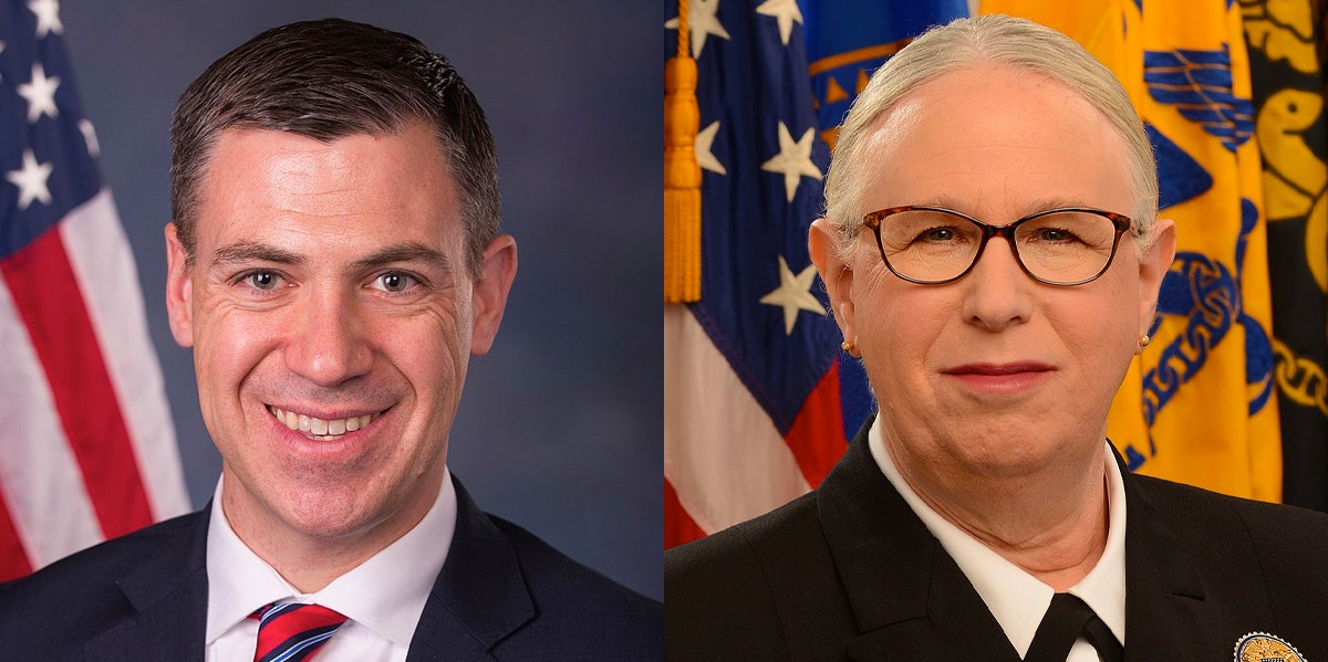 Rep. Jim Banks Intentionally Misgenders 4-Star Admiral — Promptly Suspended By Twitter Representative Jim Banks and Dr. Rachel Levine