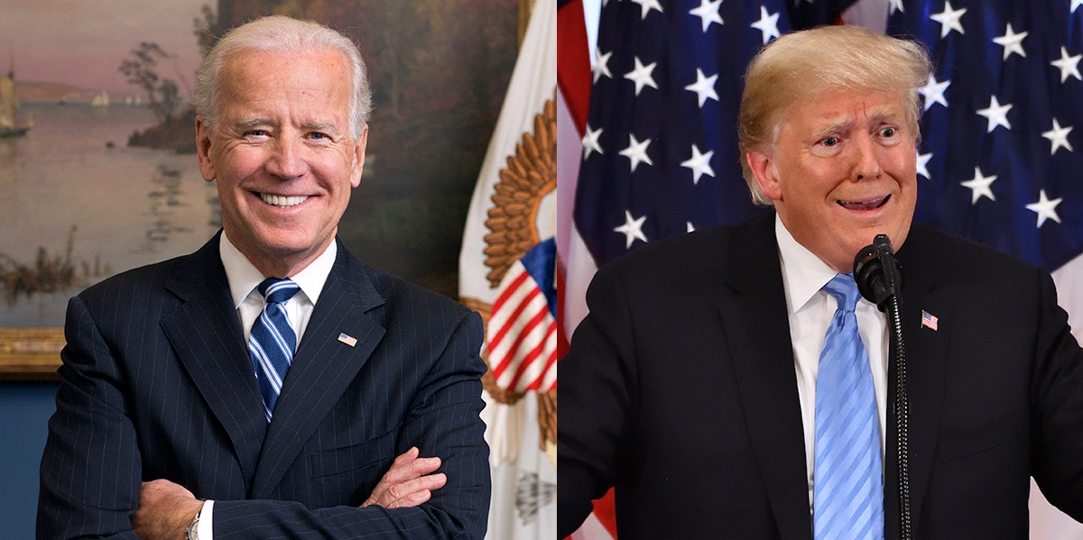 Joe Biden and Donald Trump