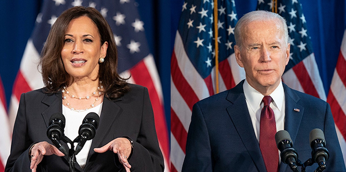 Kamala Harris and Joe Biden