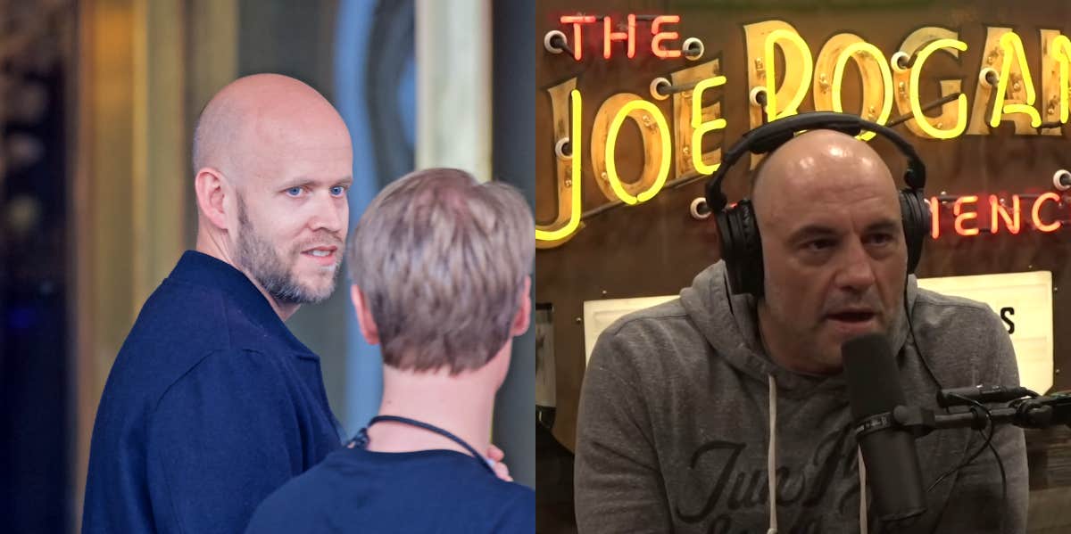 Daniel Ek and Joe Rogan