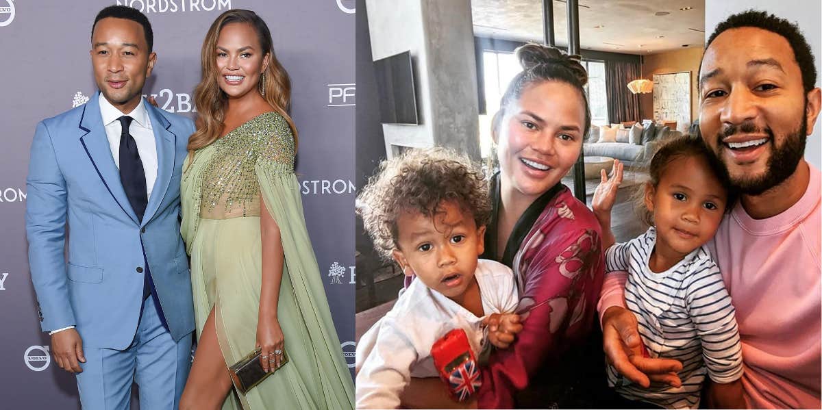 Chrissy Teigen, John Legend, Luna, Miles