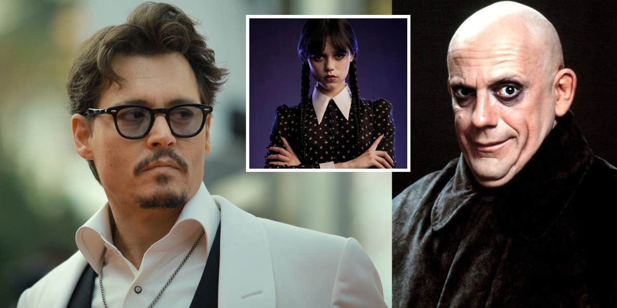 Johnny Depp, Jenna Ortega, Uncle Fester