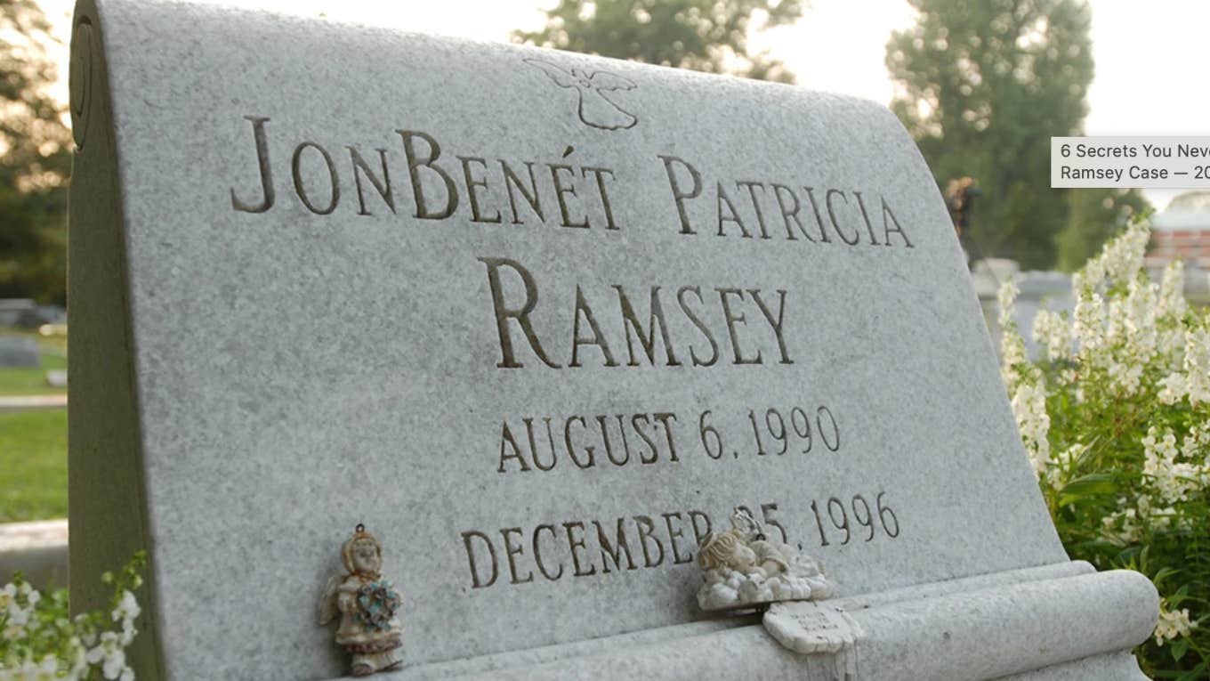jonbenet ramsey jonbenet ramsey grave