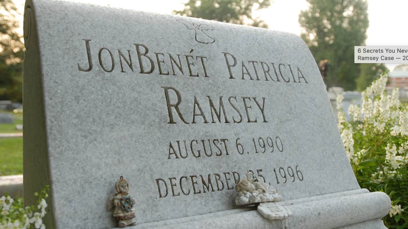 jonbenet ramsey grave