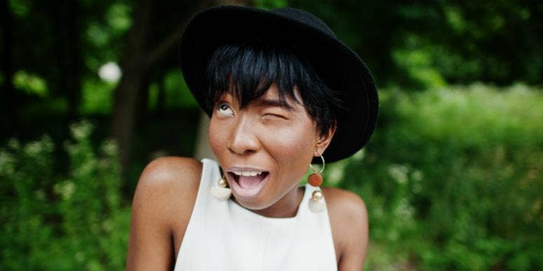 woman laughing woman laughing