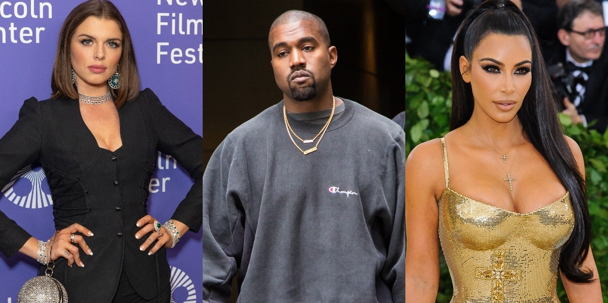 Julia Fox, Kanye West, Kim Kardashian