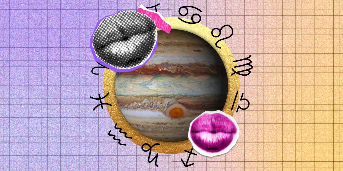 jupiter, lips and zodiac signs