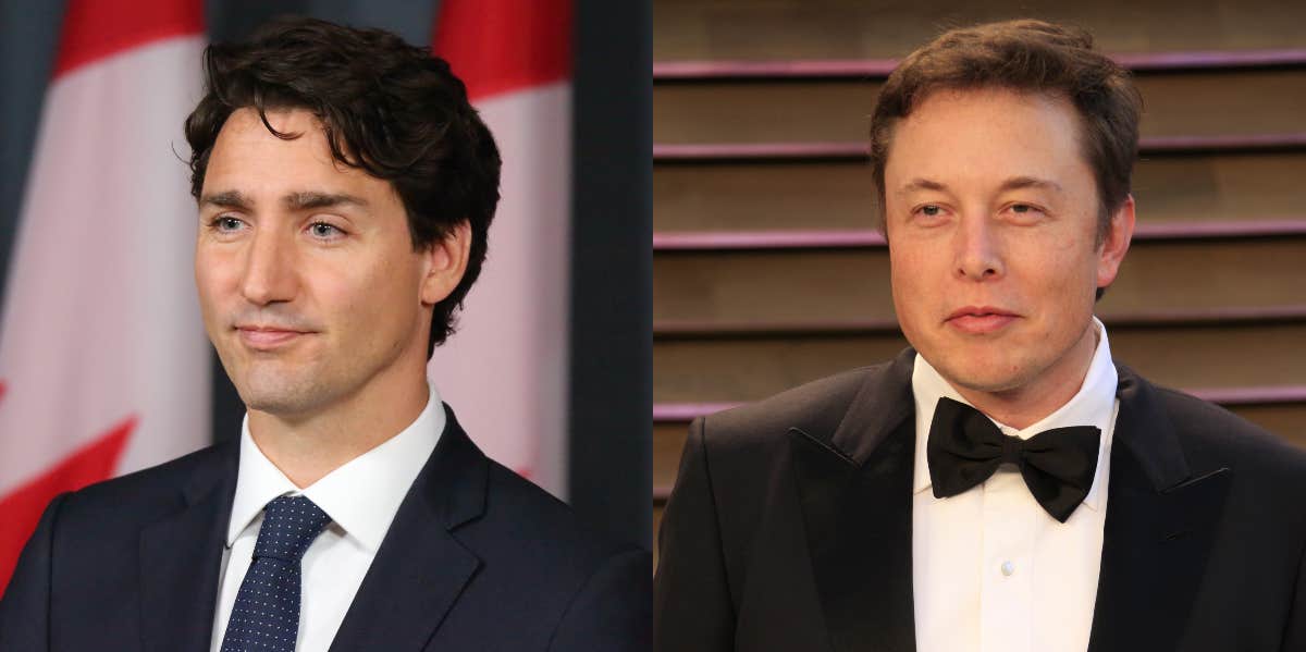 Elon Musk Compared Justin Trudeau To Hitler Following Truck Driver Drama Justin Trudeau and Elon Musk