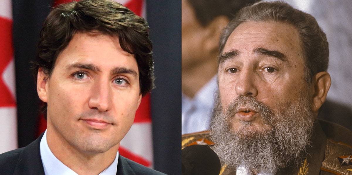 Justin Trudeau Might Be Fidel Castro's Son