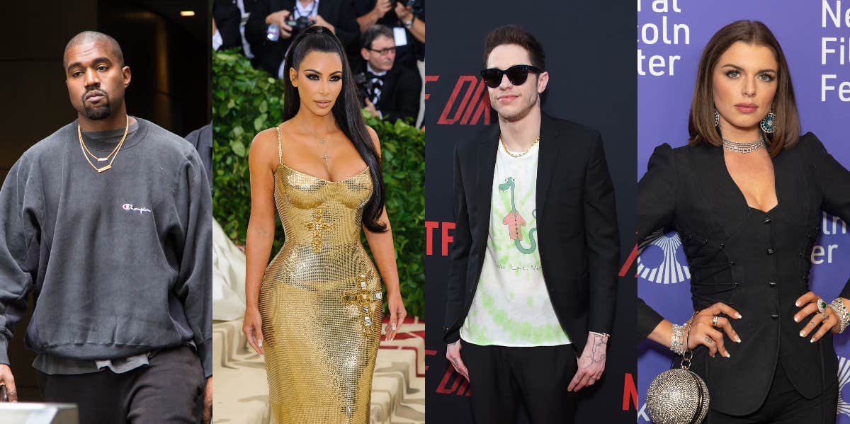 Kanye West Posts About Kim Kardashian Again As Julia Fox Says She’s Not Worried About Her Kanye West, Kim Kardashian, Pete Davidson, and Julia Fox