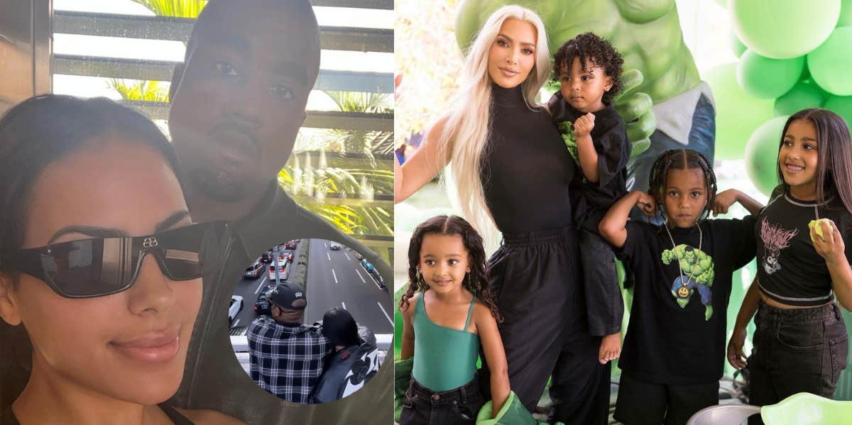 Kanye West & Chaney Jones Vacation Together On Pslam West's Birthday Kanye West, Chaney Jones, Kim Kardashian